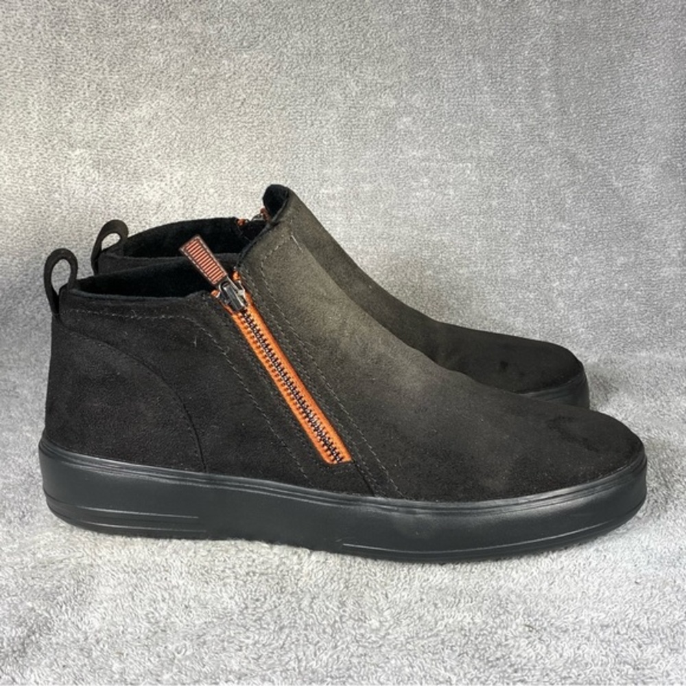 DearFoams Shoes Booties Boots Women’s Size 8.5 Side Zip Black